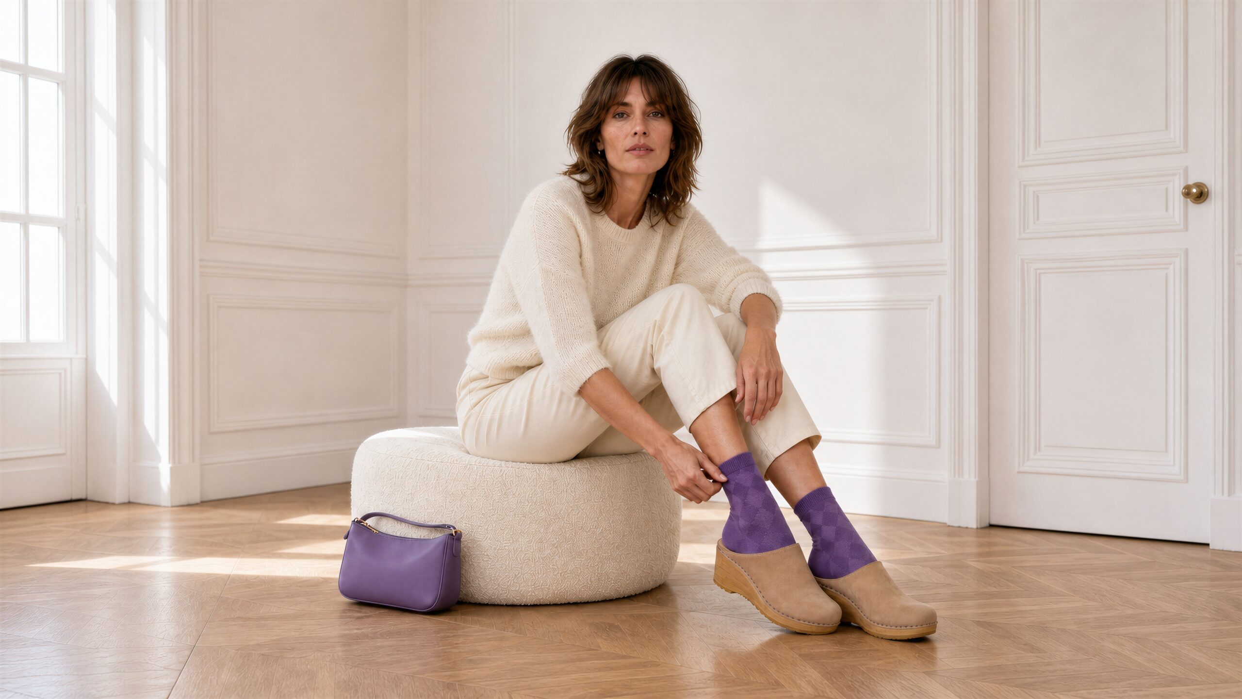 rhombus on white pouf (1)